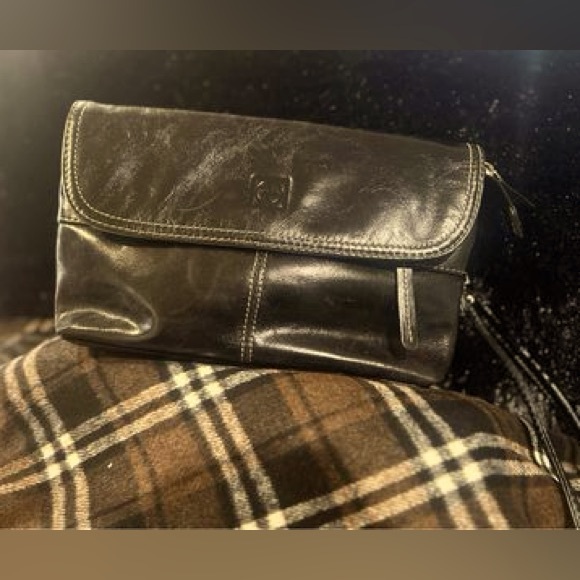 Giani Bernini- Black Leather Purse - Picture 1 of 3